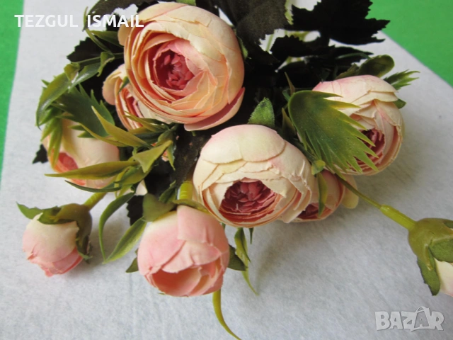 Букет божури, снимка 4 - Изкуствени цветя - 53901839