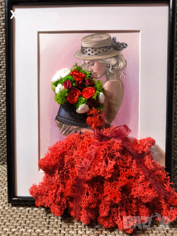 Картини и декорации със Скандинавски мъх, снимка 5 - Декорация за дома - 42057514