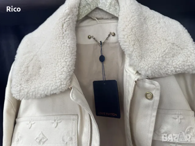Louis Vuitton Beige Monogram Workwear Sherpa Jacket , снимка 4 - Якета - 55890378