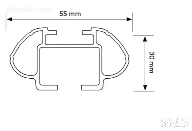 Багажник за коли без надлъжни греди/гол таван алуминиеви -YF899, снимка 9 - Аксесоари и консумативи - 47326159