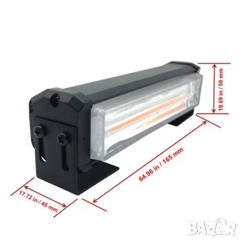 LED сигнална лампа маяк 45 mm 12-24V оранжева 2 броя, снимка 3 - Аксесоари и консумативи - 55865157