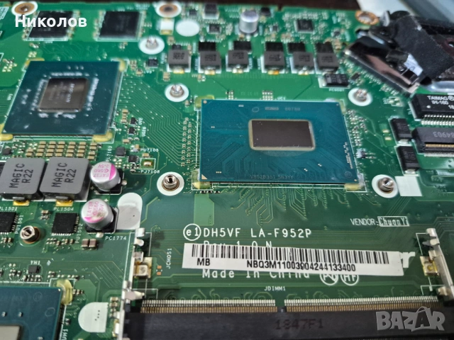 Дъно,Дънна платка Лаптоп Acer Nitro 5 (AN515-52) Не Работи,За части, снимка 2 - Части за лаптопи - 54102677