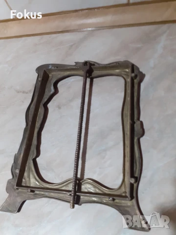 Стара барокова бронзова рамка за снимка - голяма, снимка 7 - Антикварни и старинни предмети - 50989479