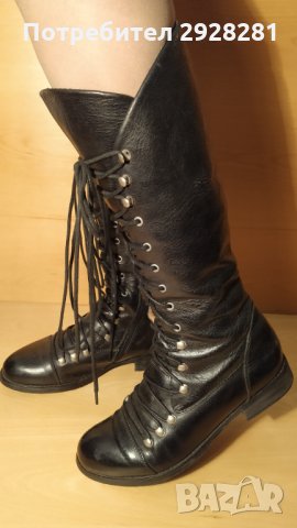 Miz Mooz - дамски ботуши от естествена кожа с връзки, снимка 9 - Дамски ботуши - 31274038