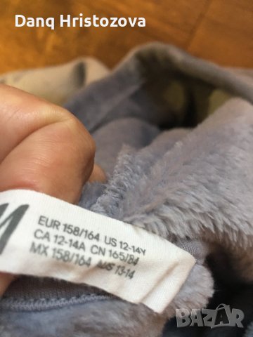 Топъл пухкав суитчър на НМ за 12-14г, снимка 5 - Детски анцузи и суичери - 37471394