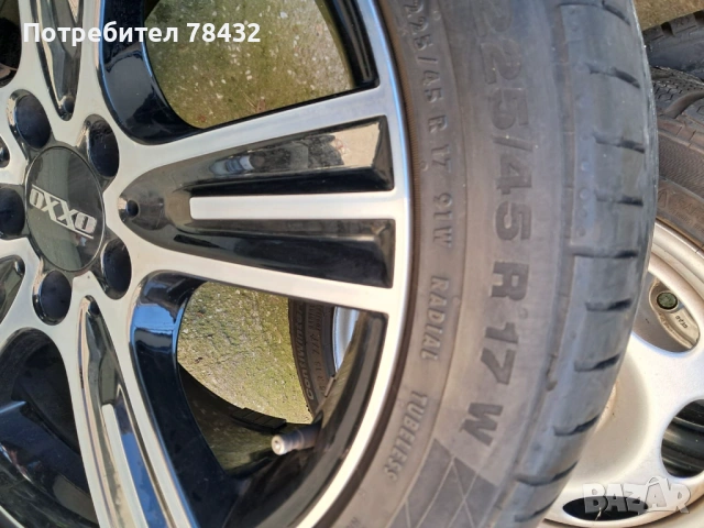 Джанти с гуми за Мерцедес 225/45/17 , снимка 7 - Гуми и джанти - 53205537
