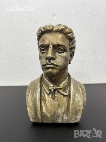 Бронзиран бюст на Васил Левски. №7823, снимка 7 - Колекции - 53069236