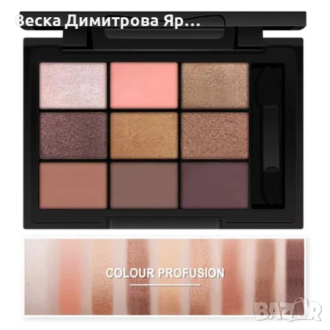 Симфония от 9 дълготрайни водоустойчиви цвята сенки за очи четири модела HZS119, снимка 4 - Козметика за лице - 47726914
