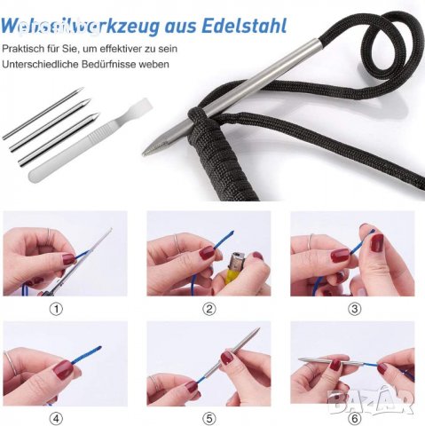 дървен стан за плетене на гривни, Паракорд, въжета, Paracord, снимка 12 - Други - 39630191