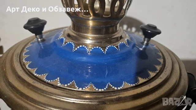 Винтидж самовар с емайл, снимка 3 - Винтидж декорации за дома - 55946894
