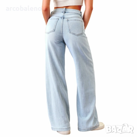 Дамски дънки с висока талия  , снимка 4 - Дънки - 52311130