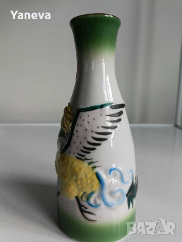 Порцеланов , китайски комплект за ракия с декорация от дракони. , снимка 8 - Декорация за дома - 53360445