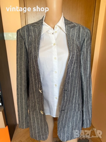 Мъжко  ленено ленено сако British Indigo, снимка 6 - Сака - 54244810