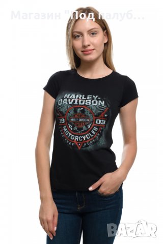 Нова дамска тениска с дигитален печат MOTOR HARLEY DAVIDSON, мотори, снимка 8 - Тениски - 29964854