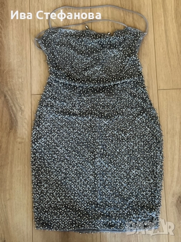 Нова елегантна парти коктейлна официална сива рокля Oh Polly , снимка 8 - Рокли - 50226063