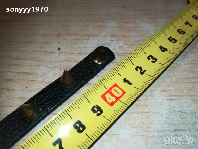 кожен нашииник с златни шипове-внос франция, снимка 13 - Колекции - 30315351