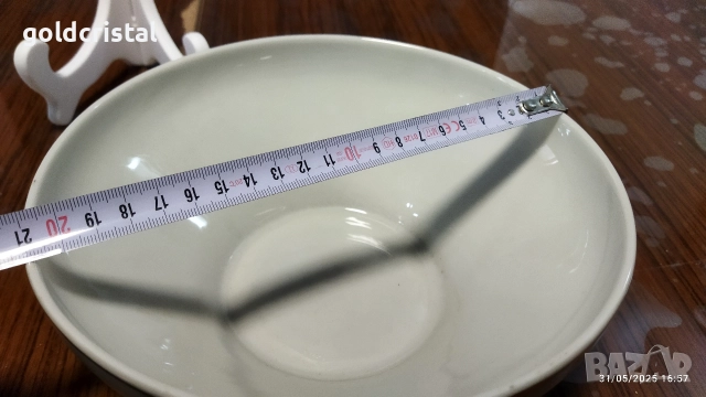 Стар български порцелан купа с купички , снимка 5 - Антикварни и старинни предмети - 52935821