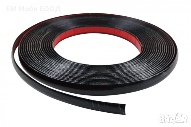 Декоративна лайсна автомобил универсална самозалепваща лента 10м х 40мм Черна, снимка 2 - Аксесоари и консумативи - 39276726