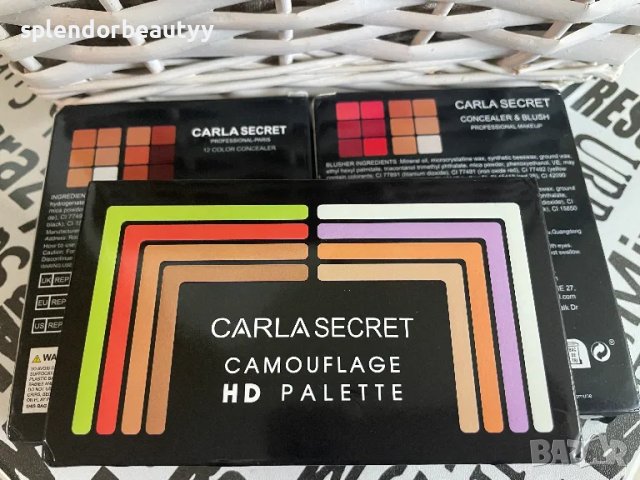 Carla Secret палитра,Професионална палитра за пълно покритие за лице, снимка 8 - Декоративна козметика - 48314350