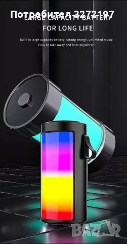 S1201 Bluetooth мощен високоговорител - субуфер,FM радио, множество LED светлини, снимка 9 - Bluetooth тонколони - 42850487