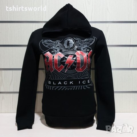 Нов дамски суичър с дигитален печат на музикалната група AC/DC - Black Ice, снимка 7 - Суичъри - 31160534