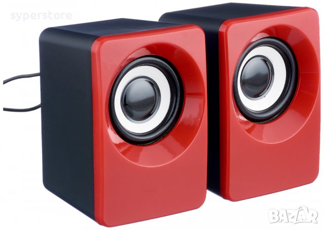 Тонколони за компютър 2.0 Digital One SP00706 yst-1005 черно-червени 5w Speakers, снимка 1 - Друга електроника - 39856229