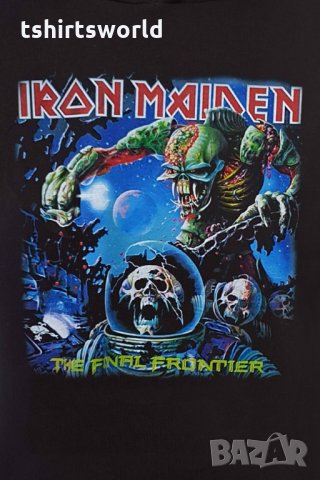 Нов мъжки суичър с дигитален печат на музикалната група IRON MAIDEN - The Final Frontier, снимка 3 - Суичъри - 31757654