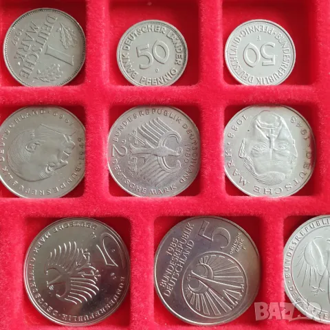 Немски никелови монети с кутия - 26 броя, снимка 3 - Нумизматика и бонистика - 49647472