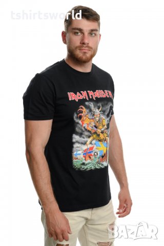 Нова мъжка тениска с дигитален печат на музикалната група IRON MAIDEN, Викинг, снимка 7 - Тениски - 37697135