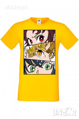 Мъжка тениска Demon Slayer Trio,Анимация,игра,Празник,Повод,, снимка 10 - Тениски - 38095383