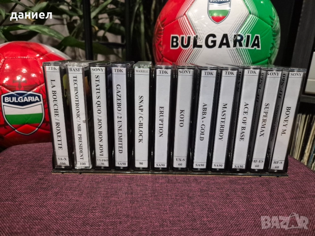 Качествени аудио касети с хубава музика от 90-те + подарък