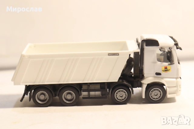 HERPA H0 1/87 MERCEDES BENZ ANTOS САМОСВАЛ КАМИОН МОДЕЛ, снимка 6 - Колекции - 54350958