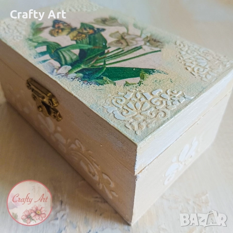Дървена кутия за бижута, снимка 4 - Декорация за дома - 51951372