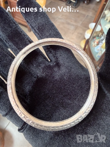 Сребърна гривна №78330, снимка 2 - Антикварни и старинни предмети - 53074203