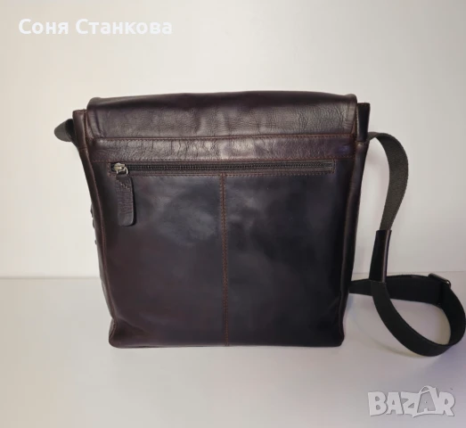 STRELLSON - Мъжка чанта за през рамо - естествена кожа, снимка 2 - Чанти - 51296388