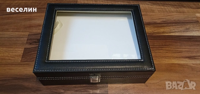 Луксозна кутия за 10 часовника от еко кожа, снимка 5 - Мъжки - 53228525