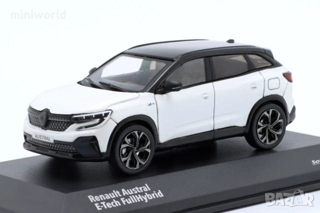 RENAULT AUSTRAL E-TECH Full Hybrid 2022 - мащаб 1:43 на SOLIDO моделът е нов в PVC дисплей-кейс