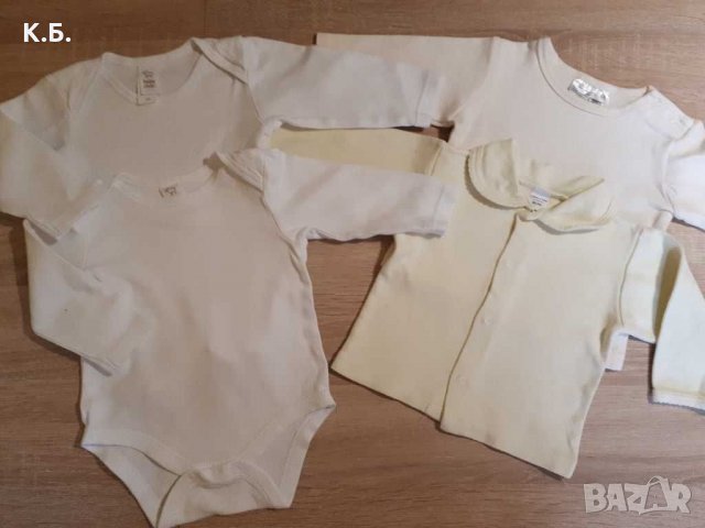 Бели боденца и блузки р-р 68, снимка 1