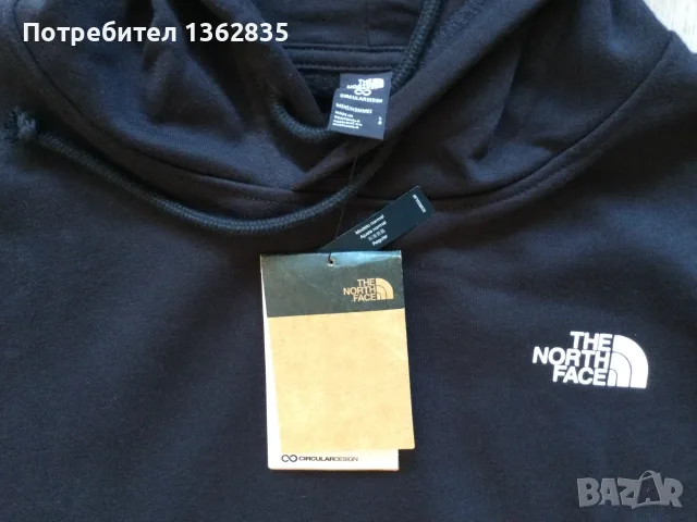 НОВ оригинален черен памучен суичър блуза THE NORTH FACE размер L от САЩ , снимка 5 - Суичъри - 53532555