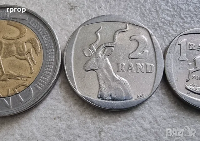 Южно Африканска Република . ЮАР.  20 , 50 цента. 1, 2 и 5 ранда., снимка 3 - Нумизматика и бонистика - 49226650
