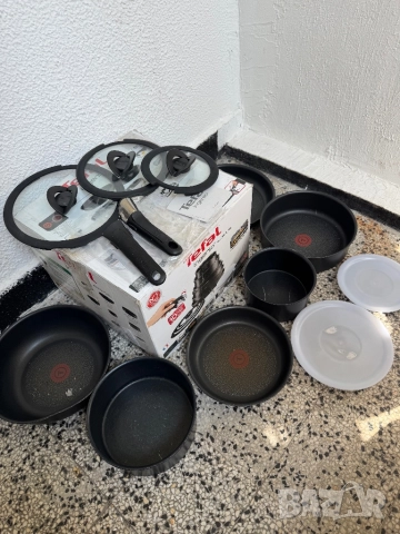 Комплект 13 Части Съдове за Готвене Tefal Ingenio - Тенджери, Тигани, Касероли с Капаци!, снимка 3 - Съдове за готвене - 51435378