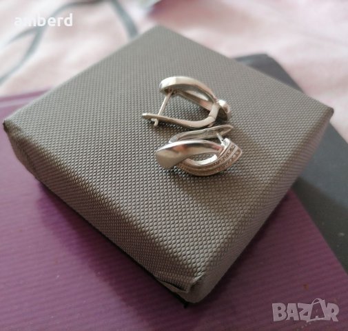 Елегантни сребърни обеци - модел Е008, снимка 5 - Обеци - 38736365