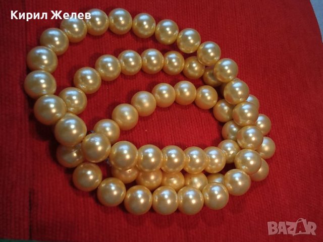 ИЗИСКАНО КРАСИВО ПЕРЛЕНО АРТ ДЕКО СТИЛ КОЛИЕ ГЕРДАН ЧЕШКИ ПЕРЛИ 34694