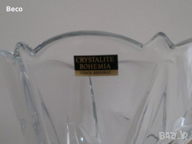 кристална ваза Бохемия, снимка 5 - Вази - 40036835