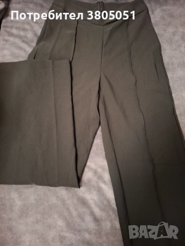 Дамски черен панталон, снимка 3 - Панталони - 54027817