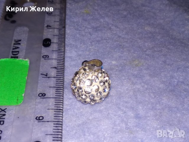 ЕМАЙЛИРАН ФЕШЪН МЕДАЛЬОН ТОПЧЕ с КРИСТАЛЧЕТА и ХАЛКИЧКА НЕРЪЖДАЕМА СТОМАНА с ПЕЧАТ 925 ПЕНДАНТ 34386, снимка 9 - Колиета, медальони, синджири - 39379267