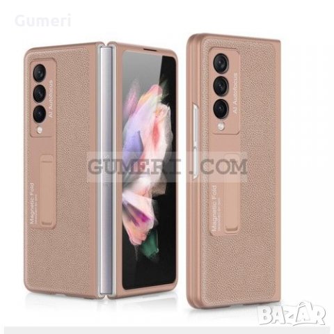 Samsung Galaxy Z Fold3 5G - Елегантен Кожен Кейс, снимка 7 - Калъфи, кейсове - 34481695