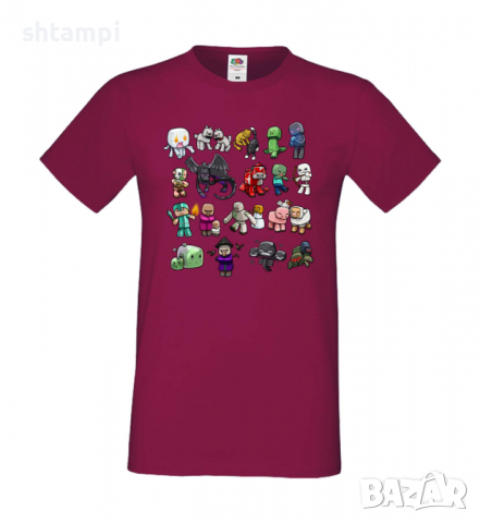Мъжка тениска майнкрафт Minecraft 8,Minecraft,Игра,Забавление,подарък,Изненада,Рожден Ден., снимка 5 - Тениски - 36496390