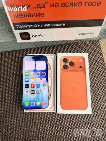 НОВ⚠️512GB✖️ iPhone 17 Pro ⚠️Лизинг от 49€/м ❗️Cosmic Orange 🍊 ✖️ГАРАНЦИЯ❗️, снимка 6 - Apple iPhone - 54204238