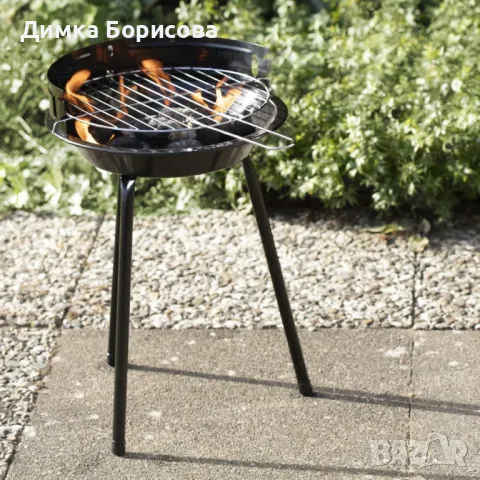 Кръгла скара на дървени въглища, снимка 4 - Скари - 49459033